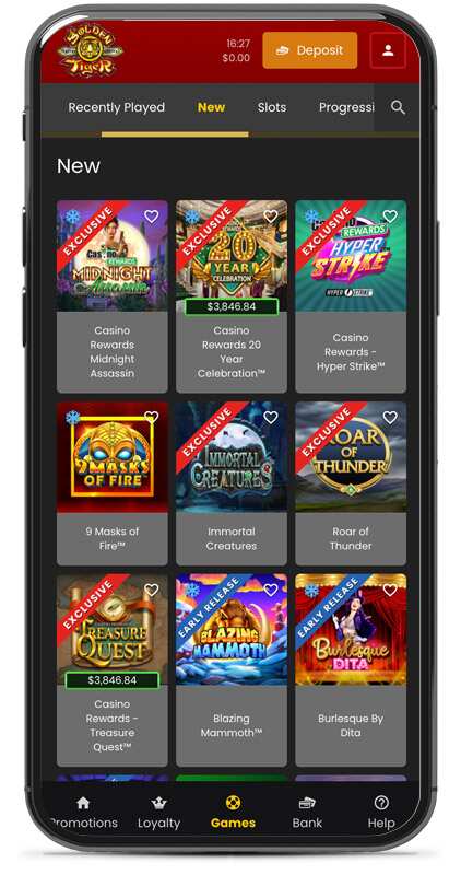 Golden Tiger Casino Mobile