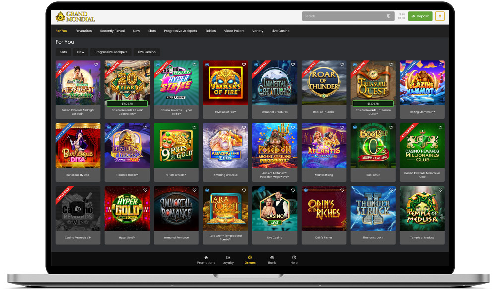 Grand Mondial Casino Games