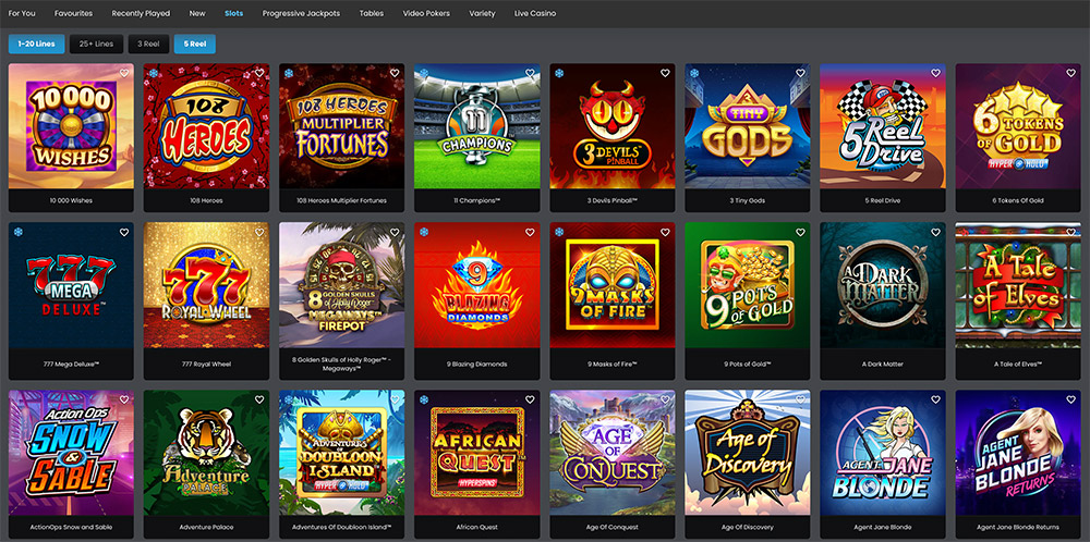 Quatro Casino Online Games
