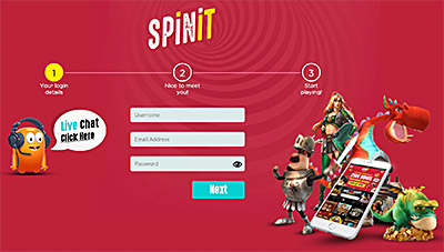 Spinit casino registration