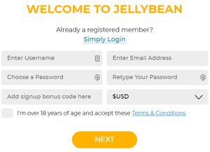 JellyBean Casino login